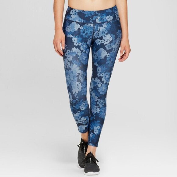 🌵 Joy Lab Athletic Mid Rise Floral Leggings MED - Picture 1 of 11